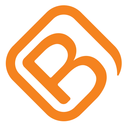 Orange Letter B Logo Design