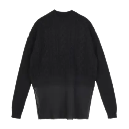 Black Knitted Sweater for Winter Wear