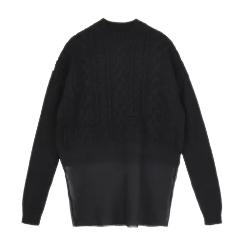 Black Knitted Sweater for Winter Wear