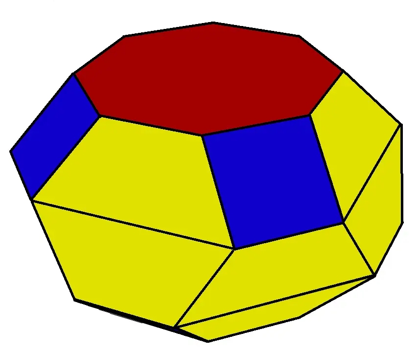 Colorful Polyhedron in 3D Geometry