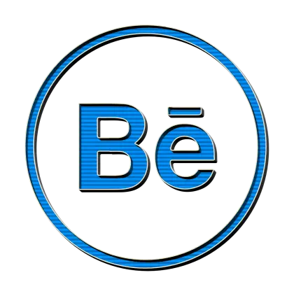 Blue Behance Design Logo