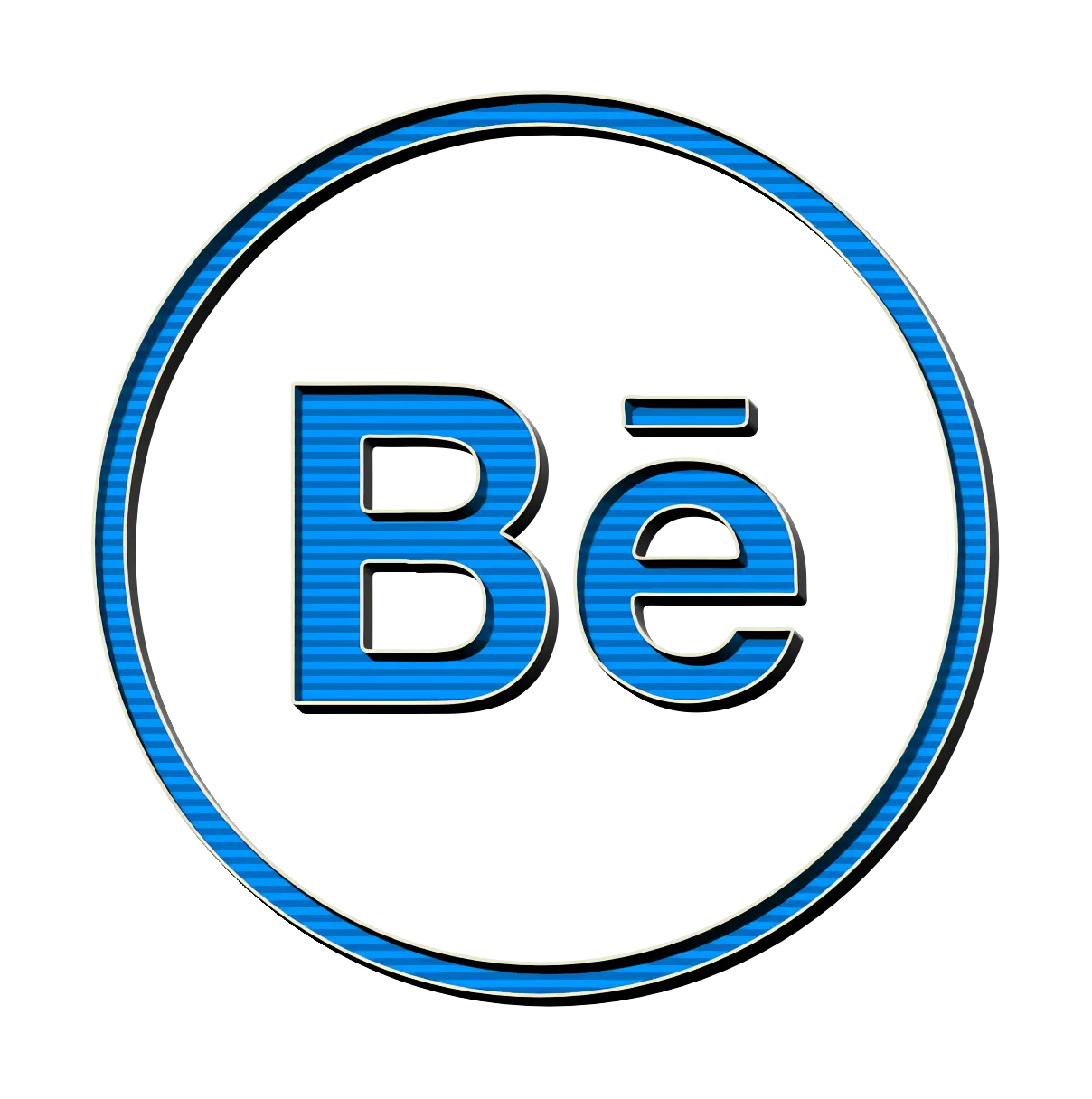 Blue Behance Design Logo