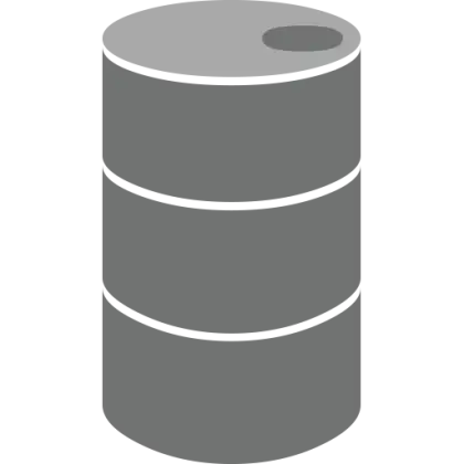 Gray Oil Barrel