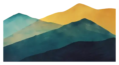 Abstract Colorful Mountain Art