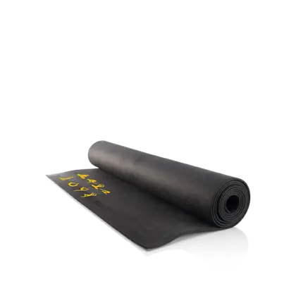 Black Yoga Mat for Fitness