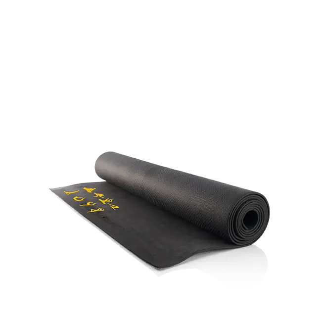 Black Yoga Mat for Fitness