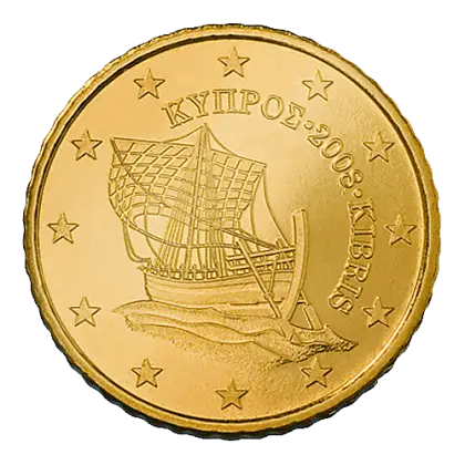 Cyprus Coin with Ship Design