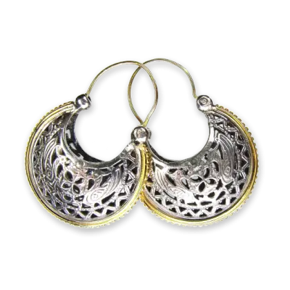 Silver and Gold Earrings
