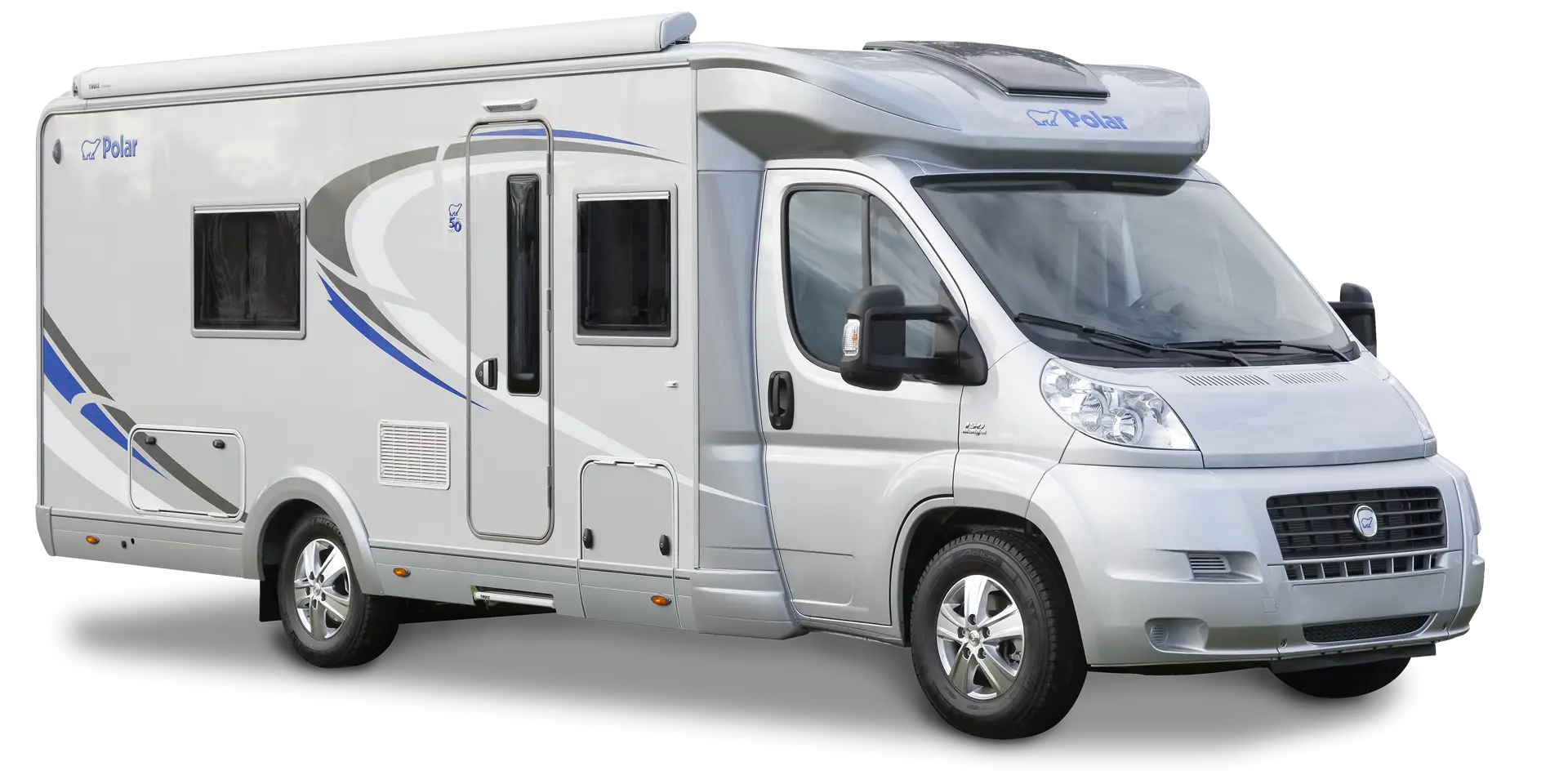 Gray Recreational Vehicle (RV)