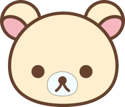 Cute Cartoon Bear Face