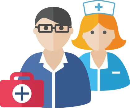Medical Professionals: Doctor and Nurse