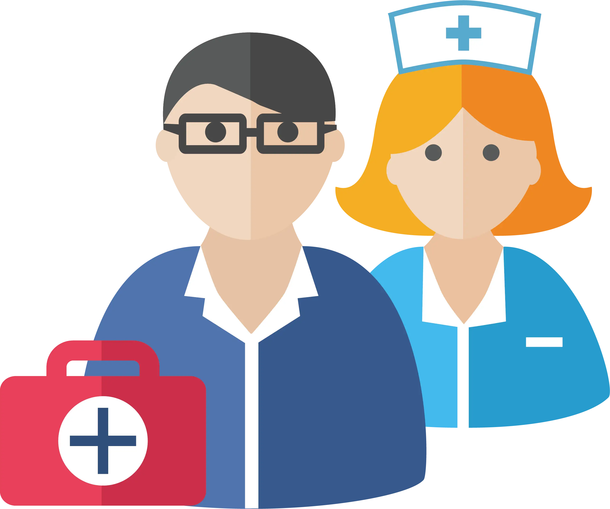 Medical Professionals: Doctor and Nurse