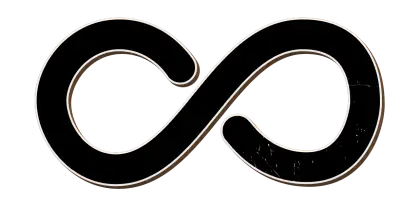 Black Infinity Symbol Icon
