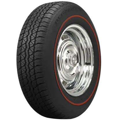 Black Car Tire with Chrome Rim