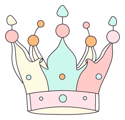 Pastel Crown with Jewels