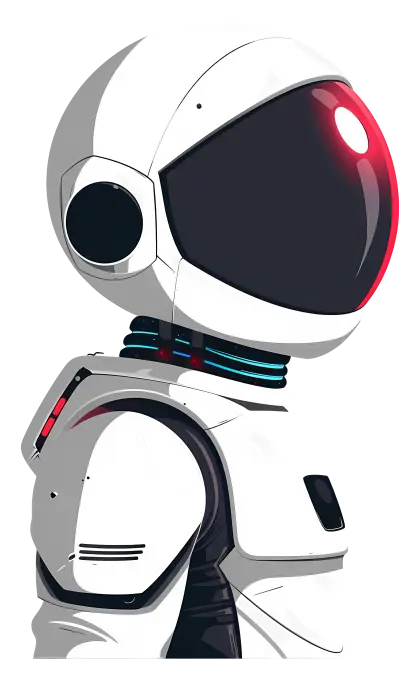 Futuristic White Robot