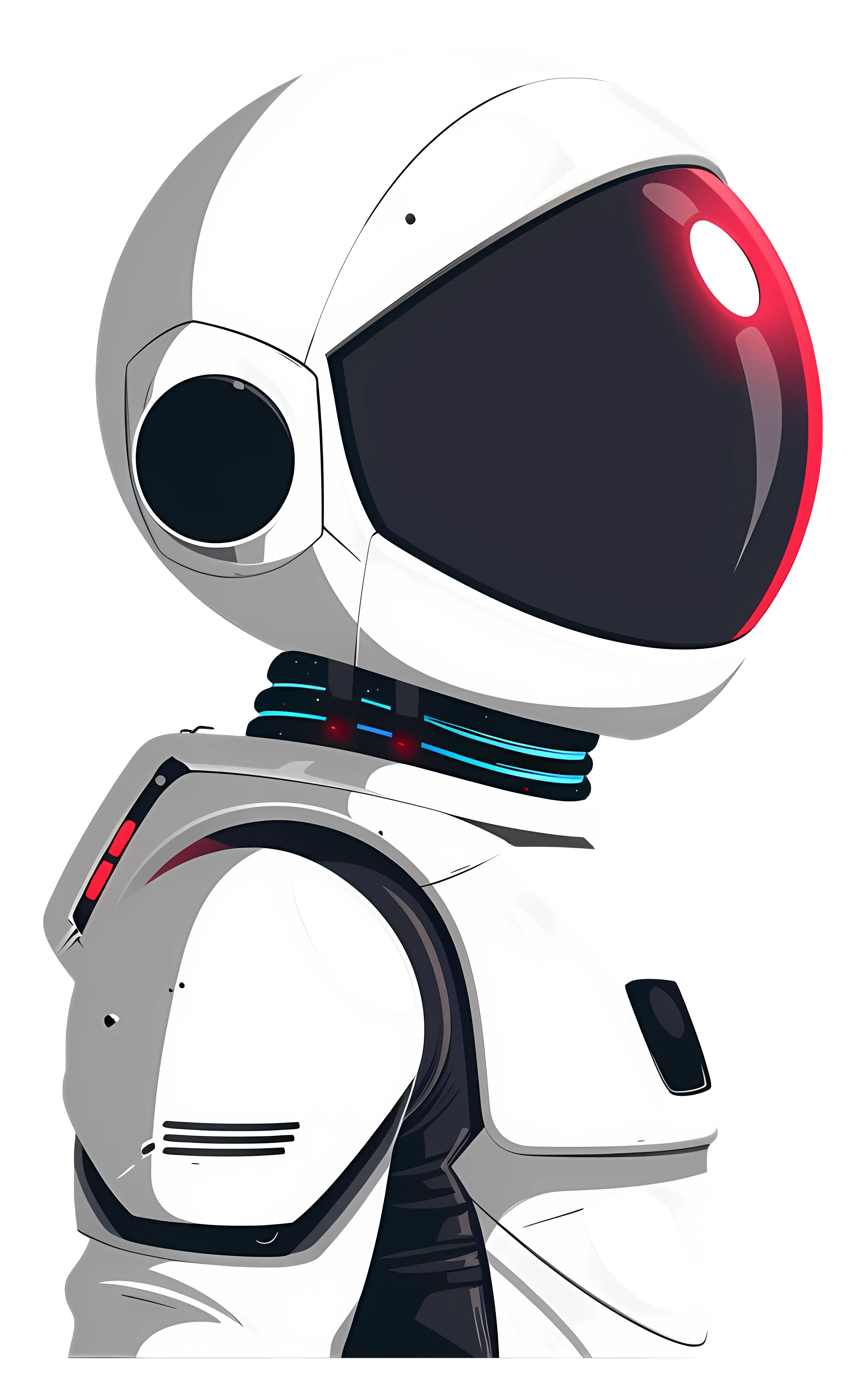 Futuristic White Robot