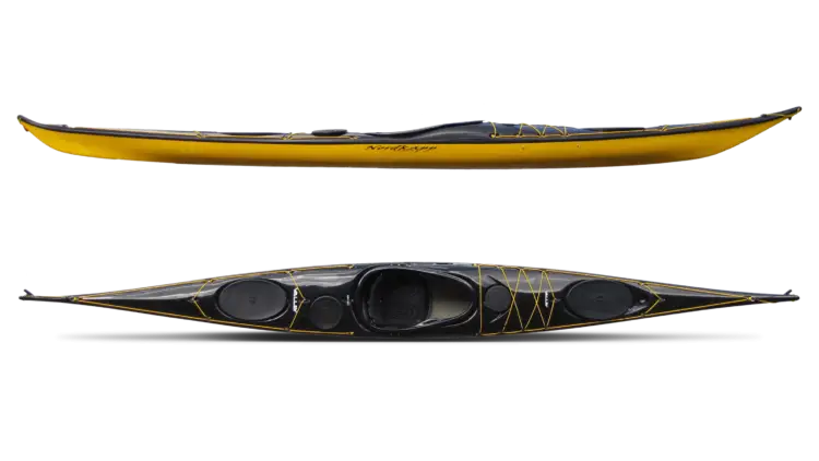 Yellow and Black Kayak