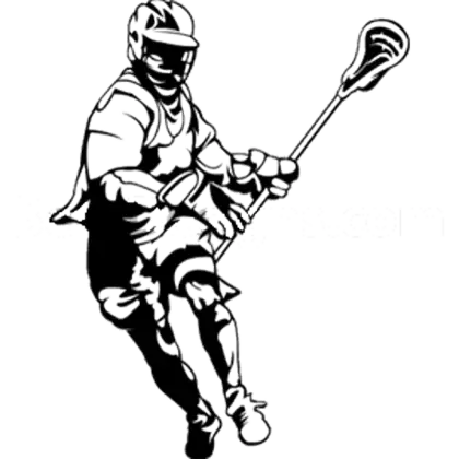 Lacrosse Player in Action