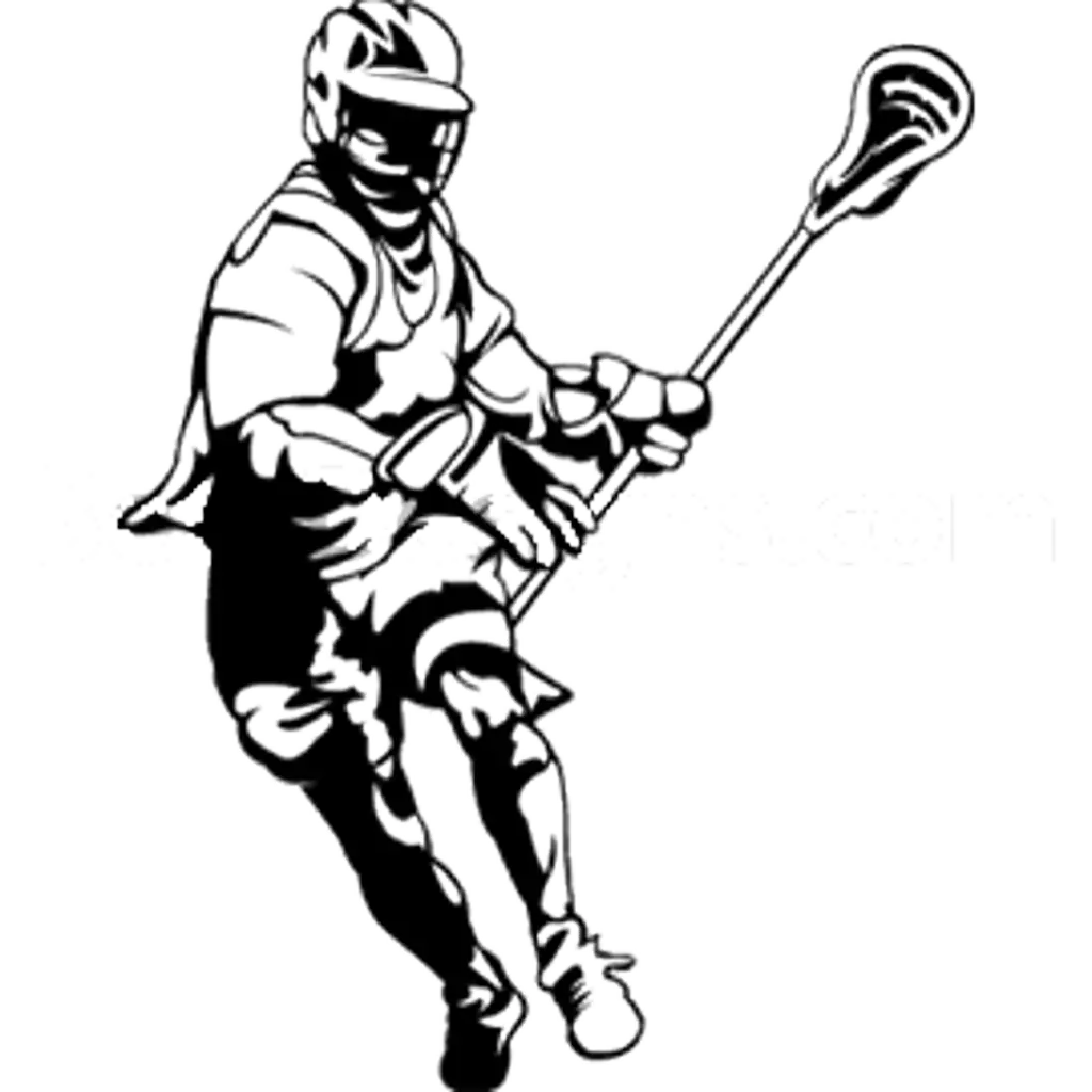 Lacrosse Player in Action
