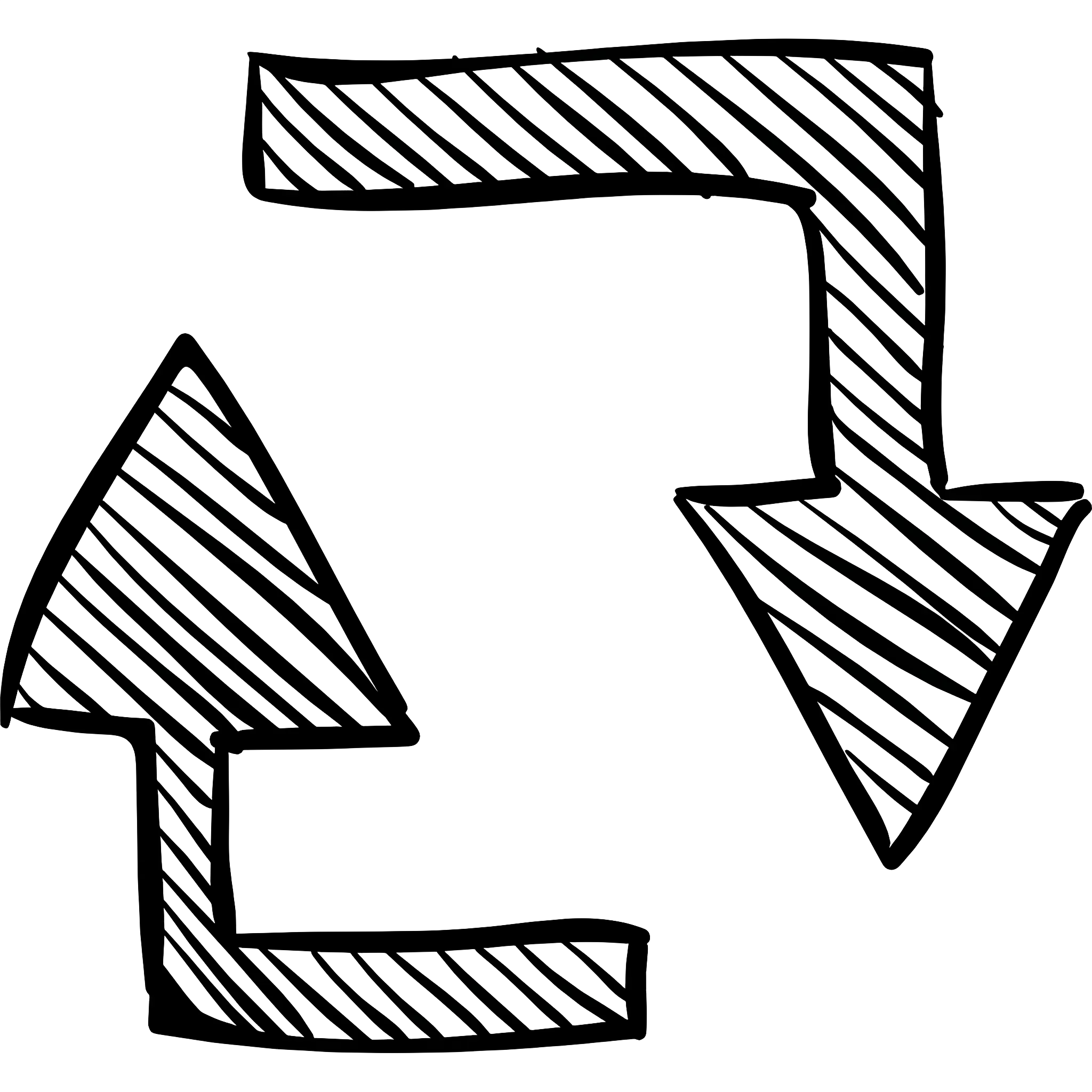 Curved Arrows Symbol