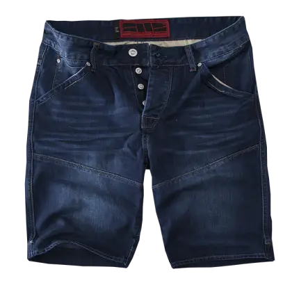 Dark Blue Denim Shorts