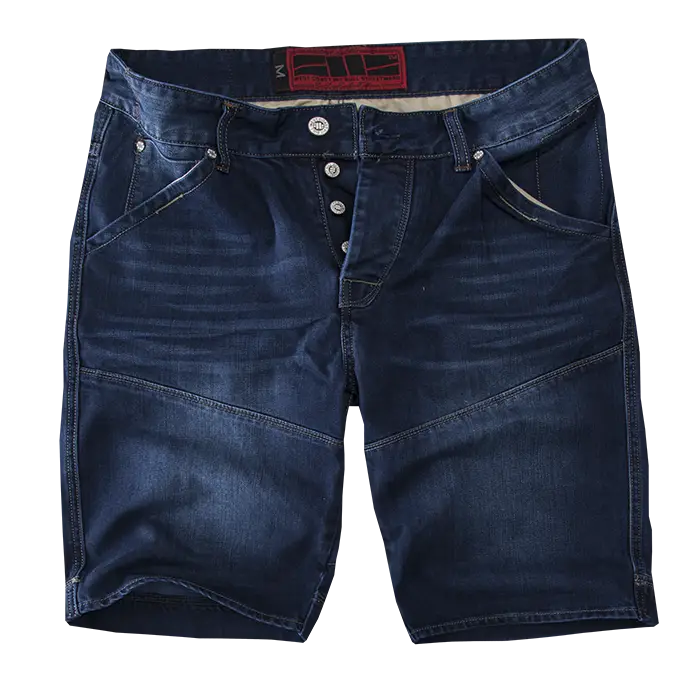 Dark Blue Denim Shorts