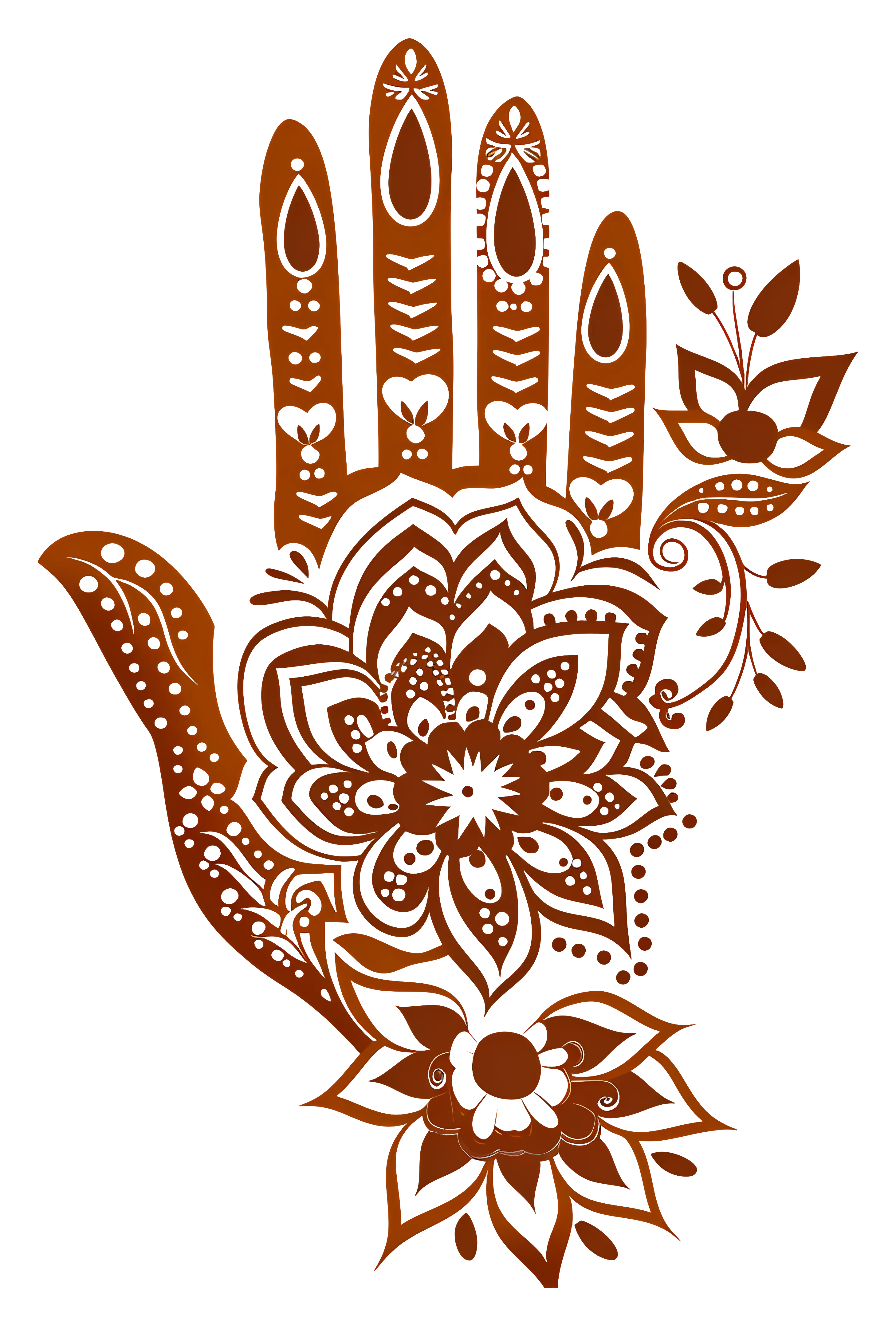 Henna Hand Design with Intricate Patterns