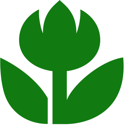 Green Tulip Icon Illustration