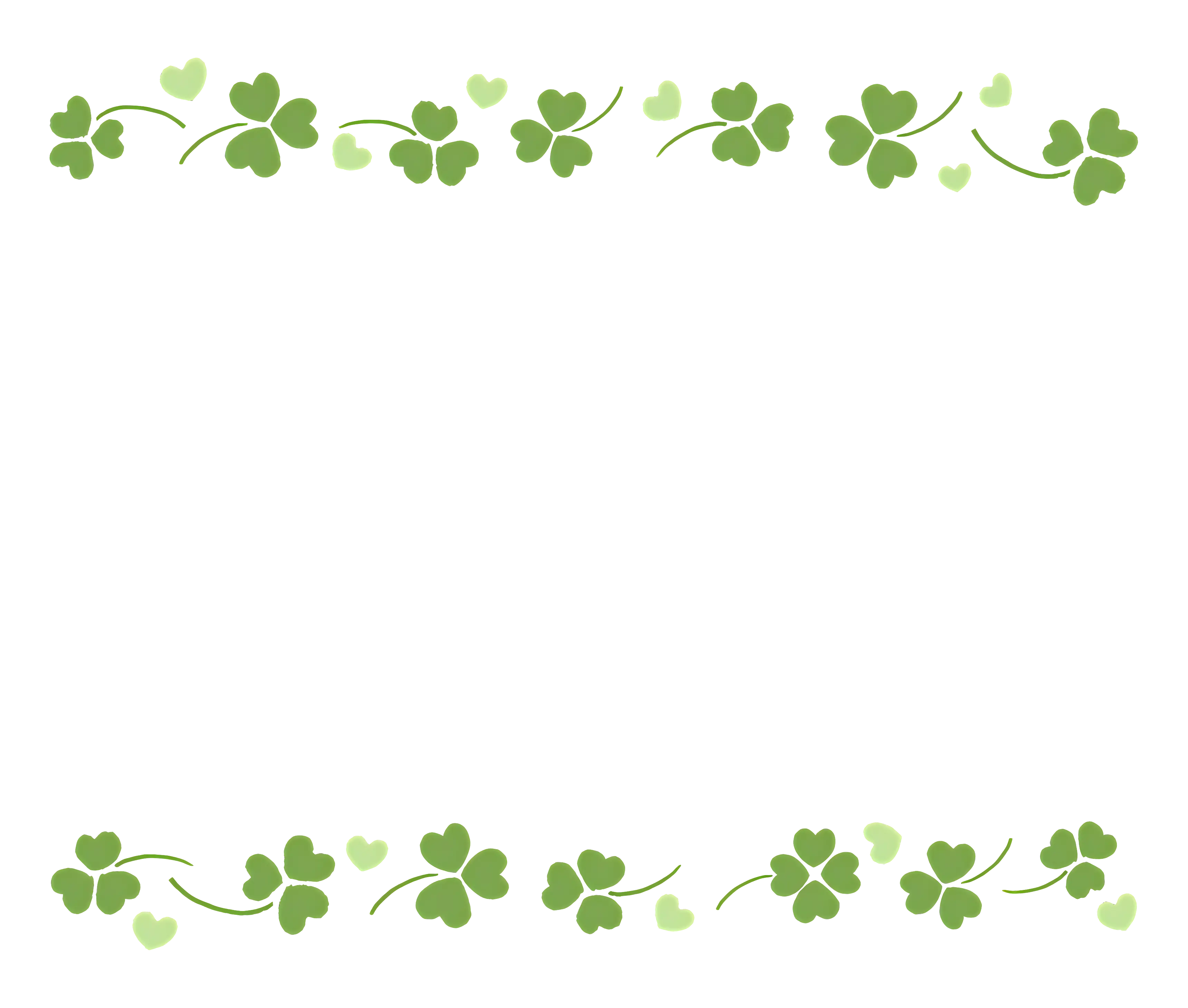 Clover-Themed Border Decoration