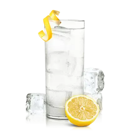 Refreshing Glass of Lemon Water