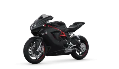 Black Sports Motorcycle with Sleek Design