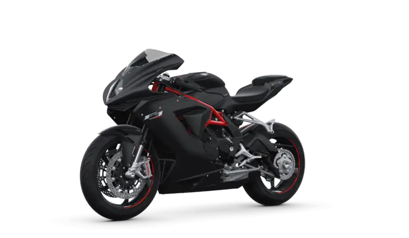 Black Sports Motorcycle with Sleek Design