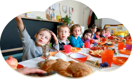 Children Having a Meal Together