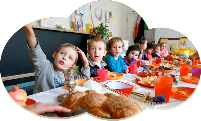 Children Having a Meal Together