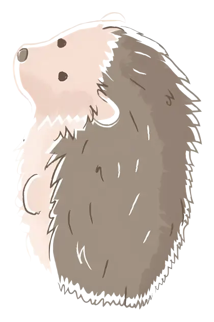 Cute Hedgehog Illustration