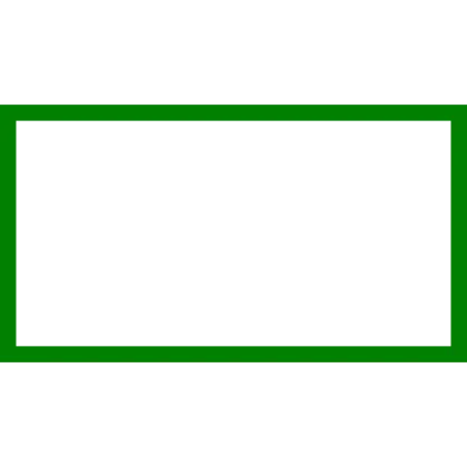 Green Rectangular Frame for Decoration