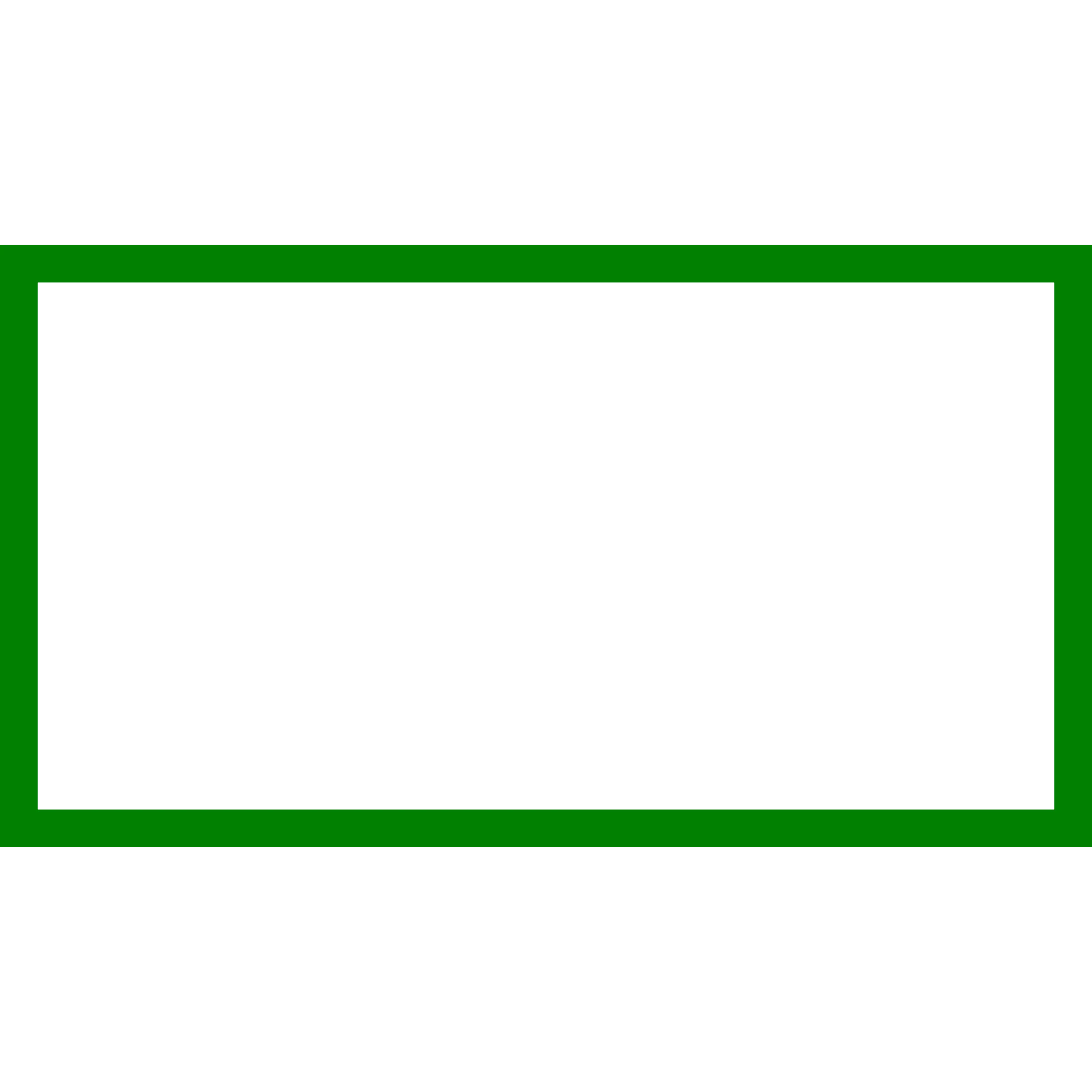 Green Rectangular Frame for Decoration
