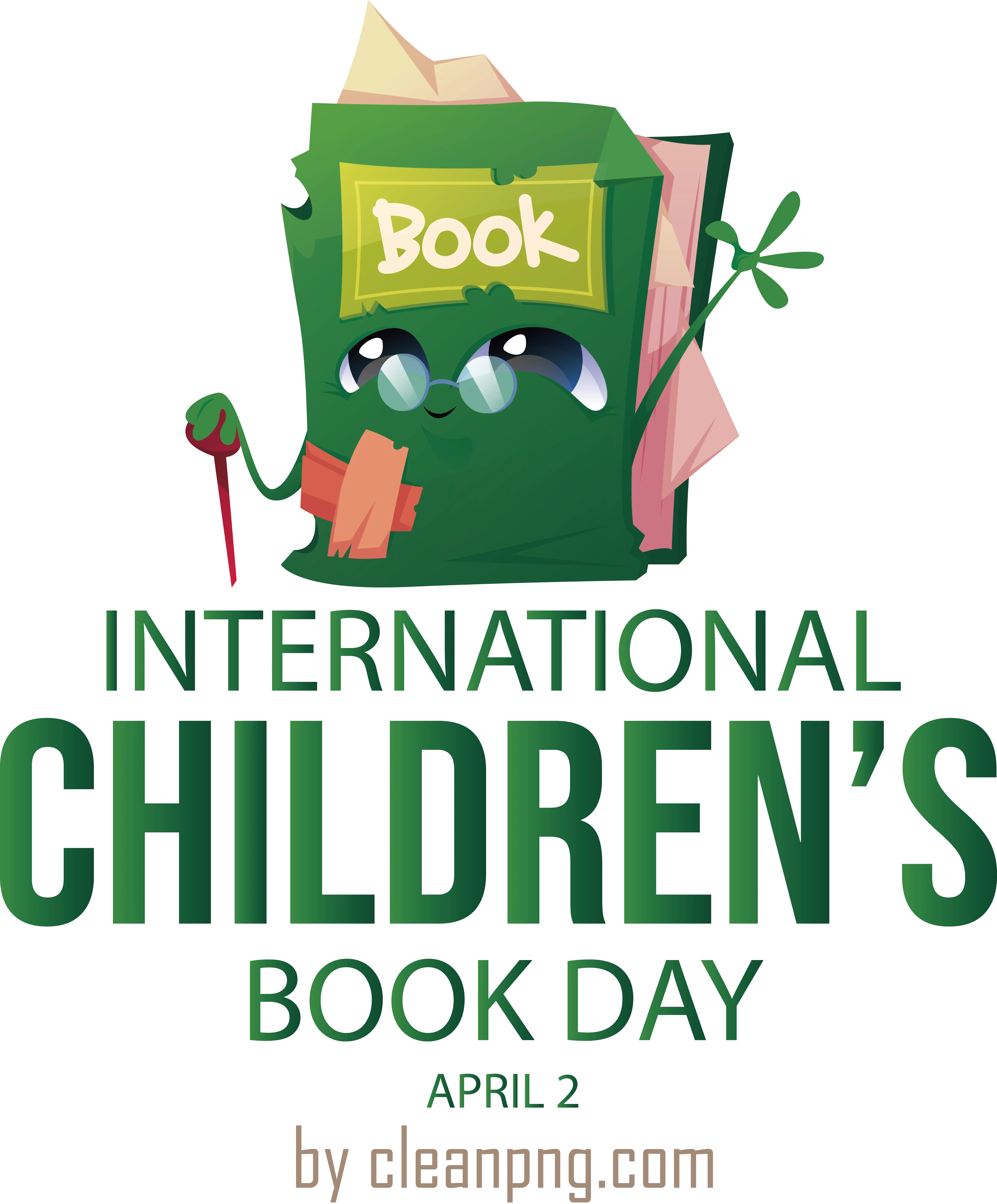 Green Book Character for International Children’s Book Day