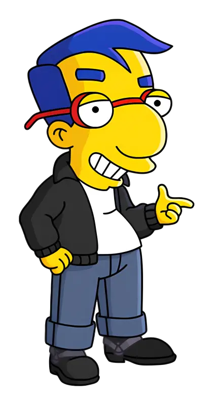 Cartoon Character with Glasses