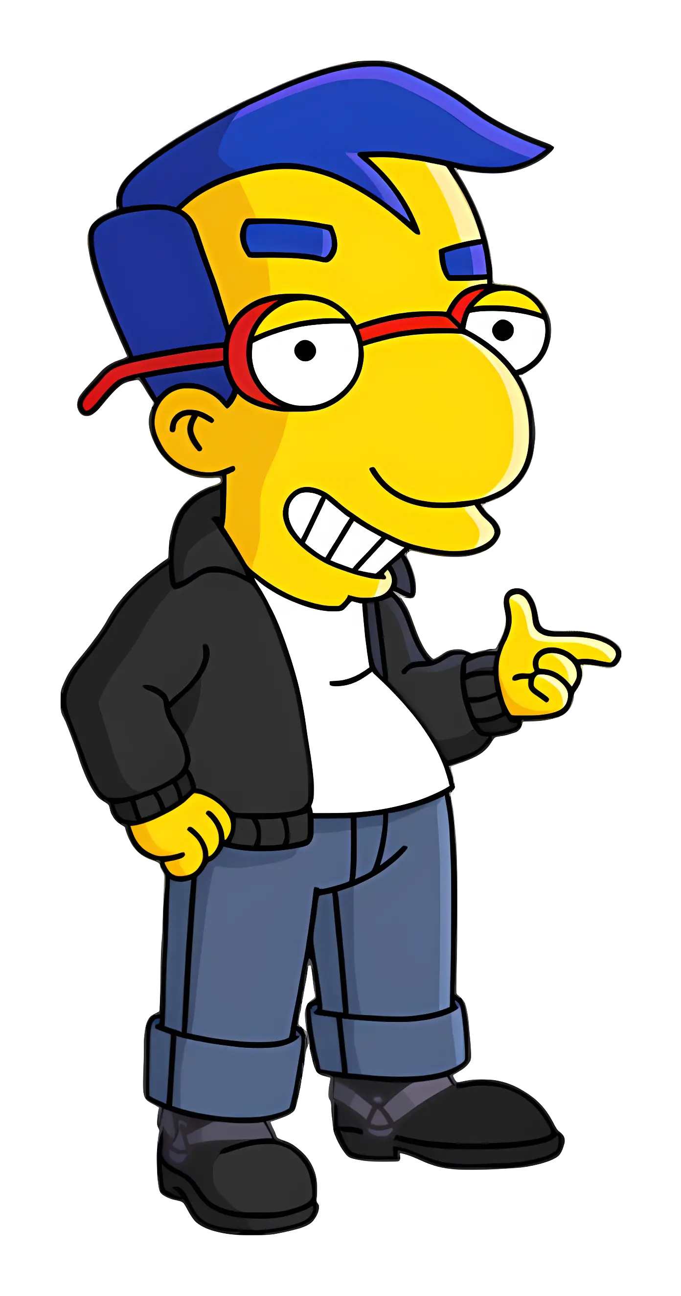 Cartoon Character with Glasses