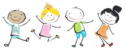 Happy Cartoon Kids Playing Illustration
