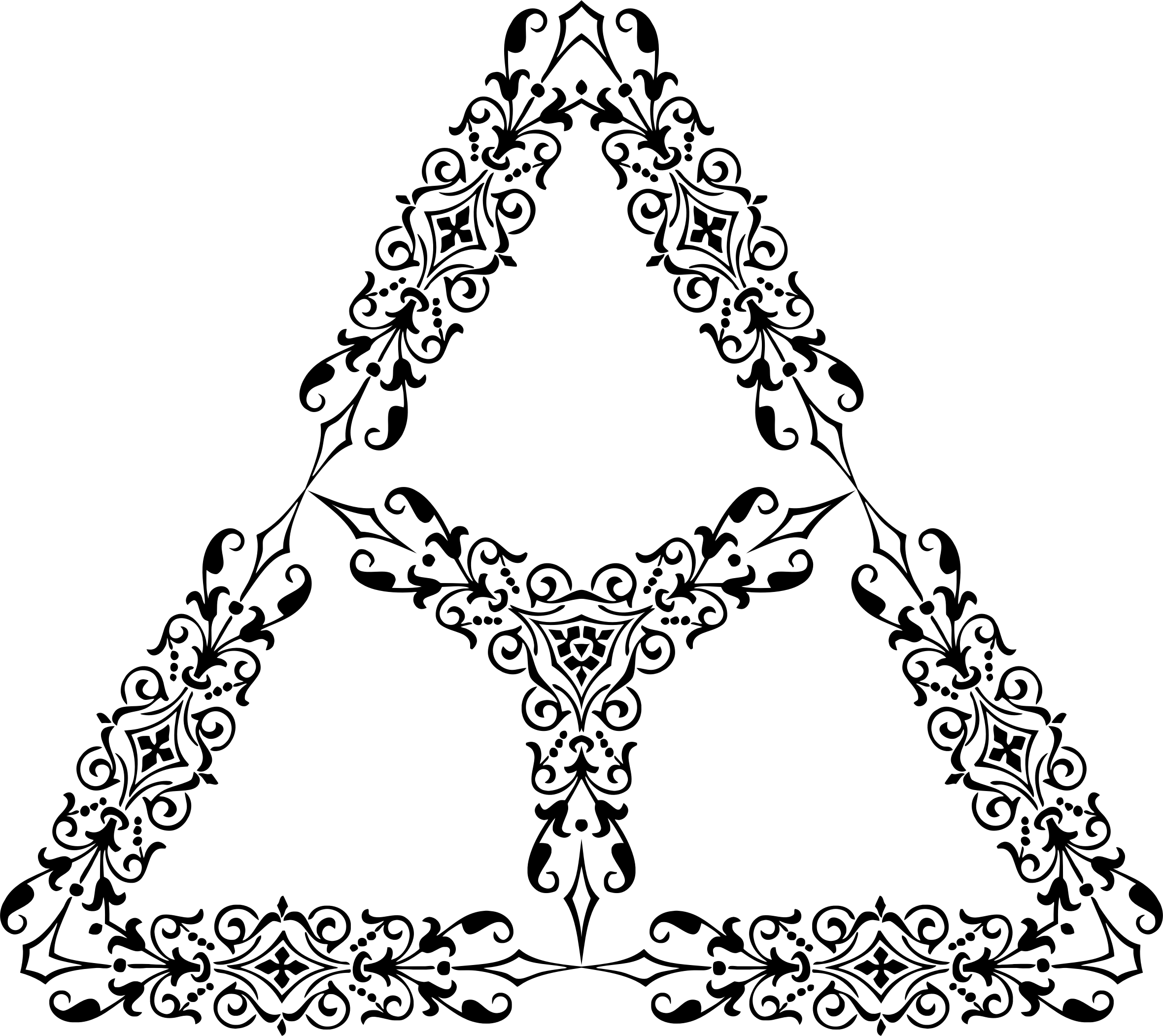 Ornate Triangle Geometric Design