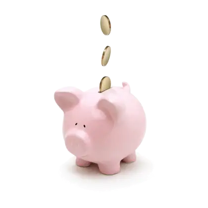 Piggy Bank with Coin Drop