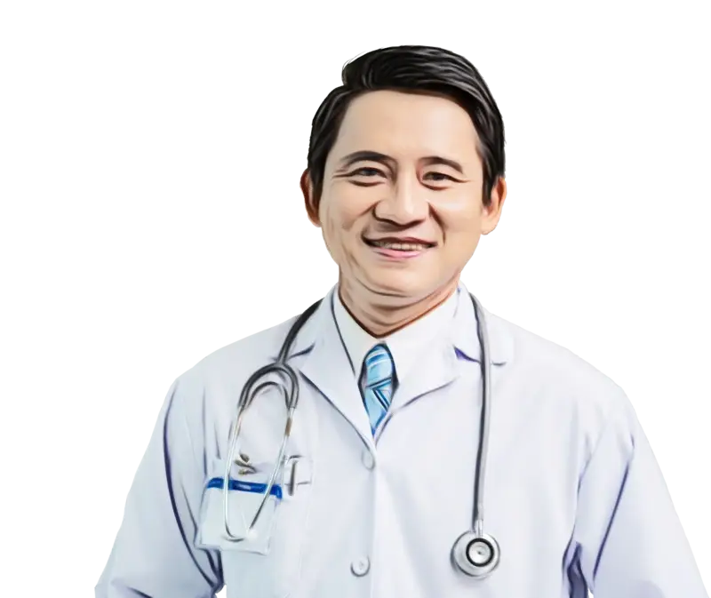 Smiling Doctor with Stethoscope in Professional Attire
