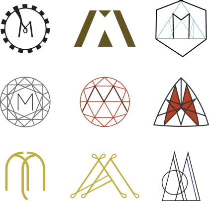 Collection of Geometric Logos and Symbols