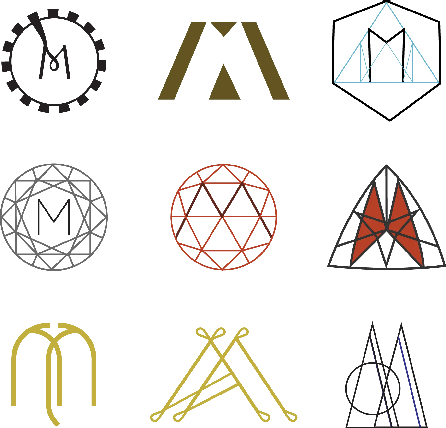 Collection of Geometric Logos and Symbols