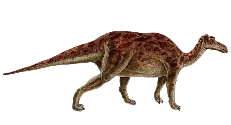 Brown Spotted Dinosaur in Natural Design