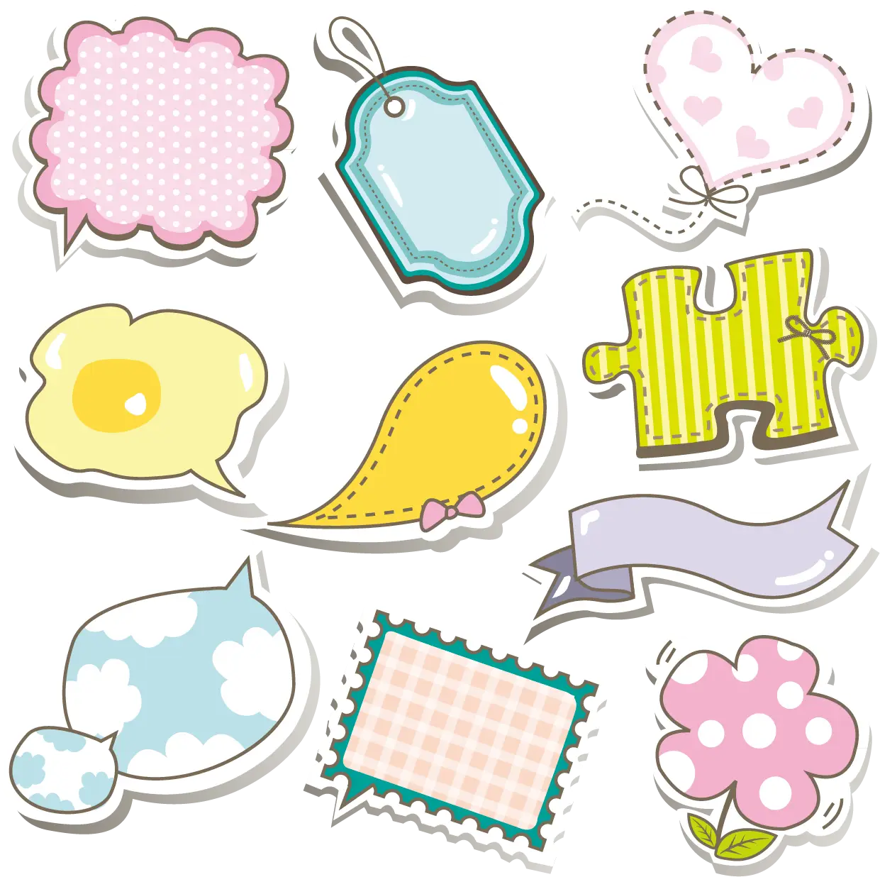 Cute Doodles and Tags