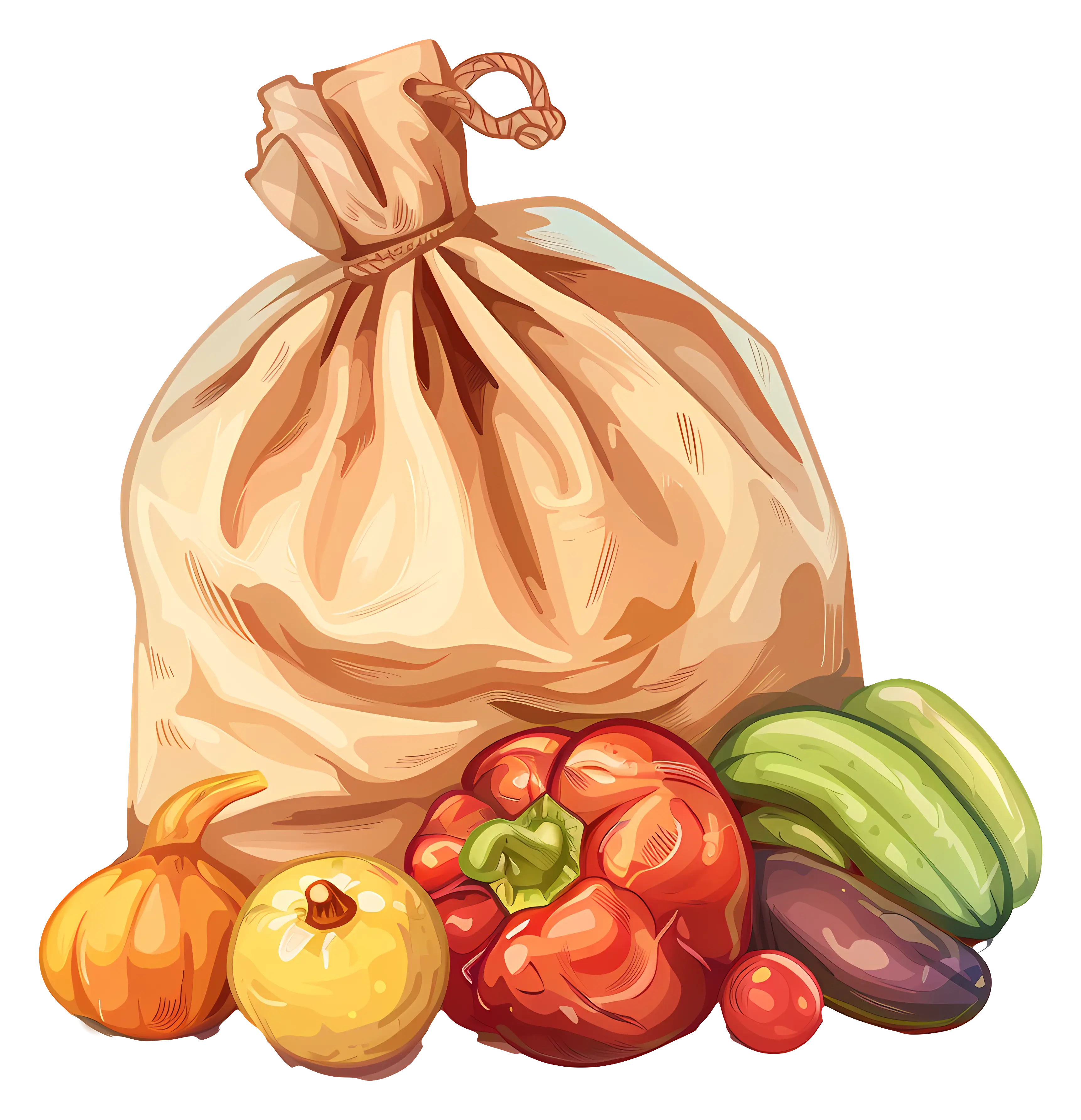 Bag of Fresh Vegetables
